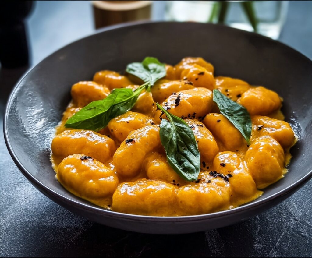  creamy pumpkin gnocchi