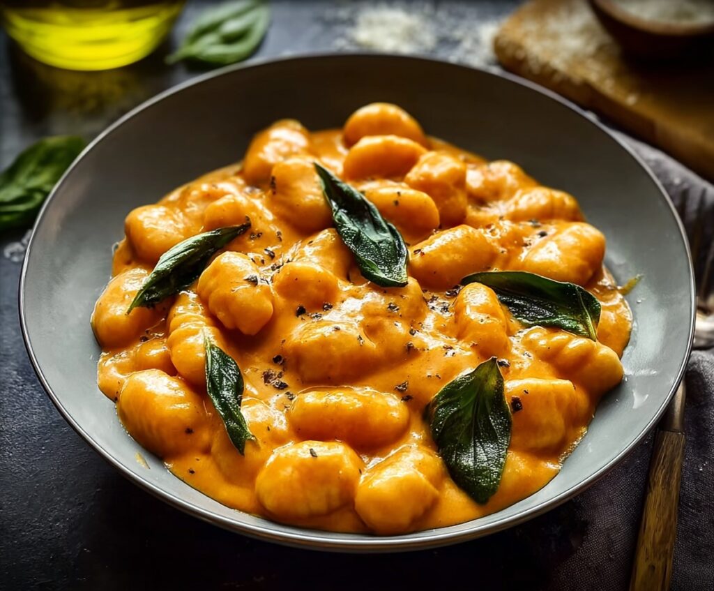  creamy pumpkin gnocchi