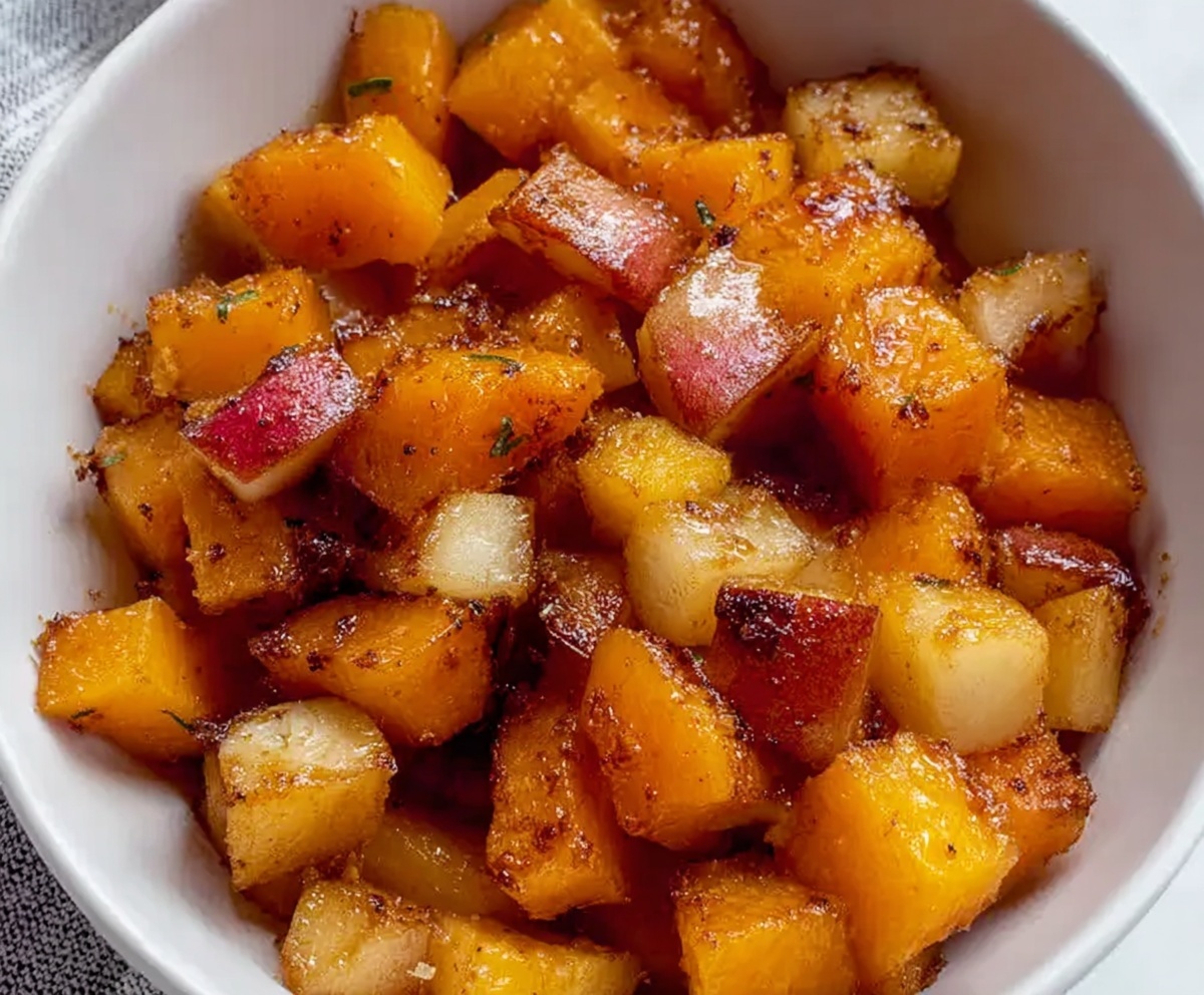 Quick Roasted Butternut Squash and Apples
