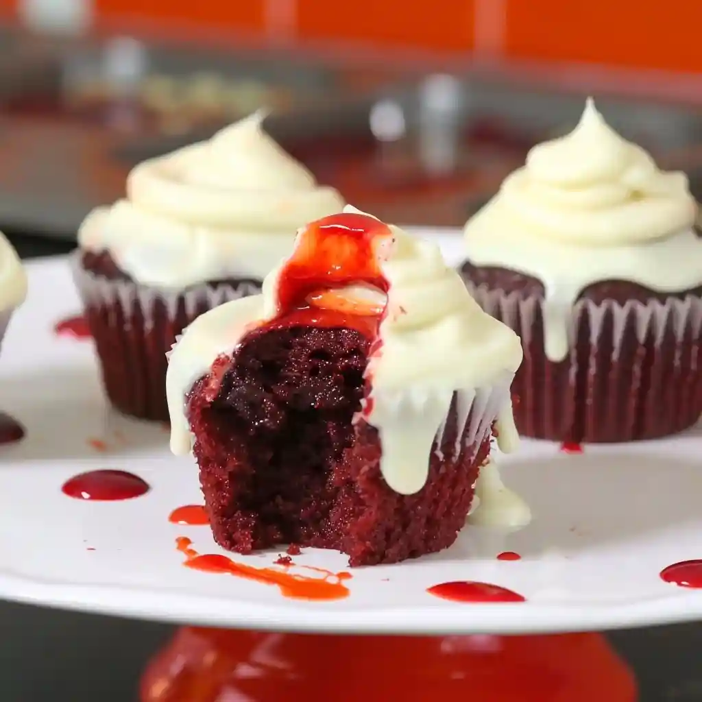 Red Velvet Vampire Cupcakes