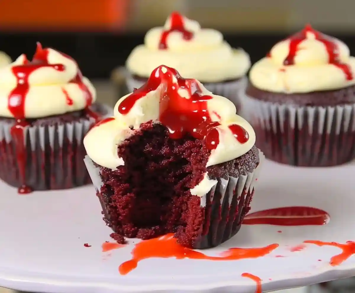 Red Velvet Vampire Cupcakes