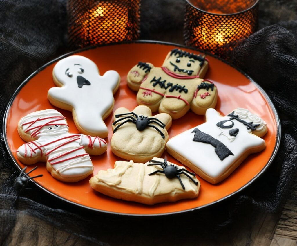 Scary Halloween cookies