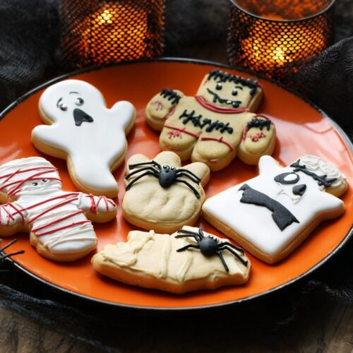 Scary Halloween cookies