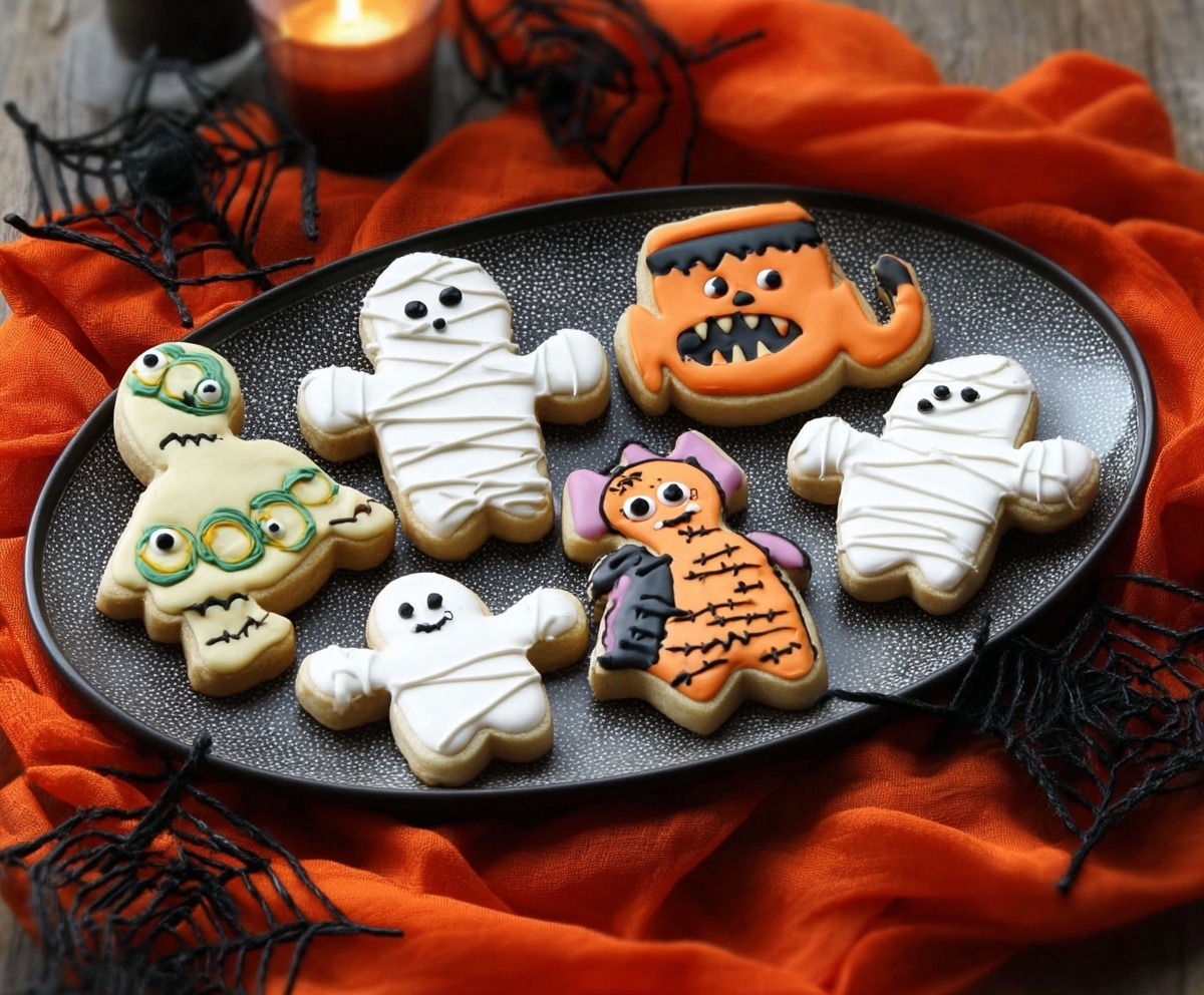 Scary Halloween cookies