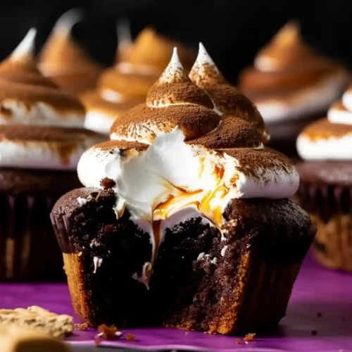 S’mores Brownie Cupcakes