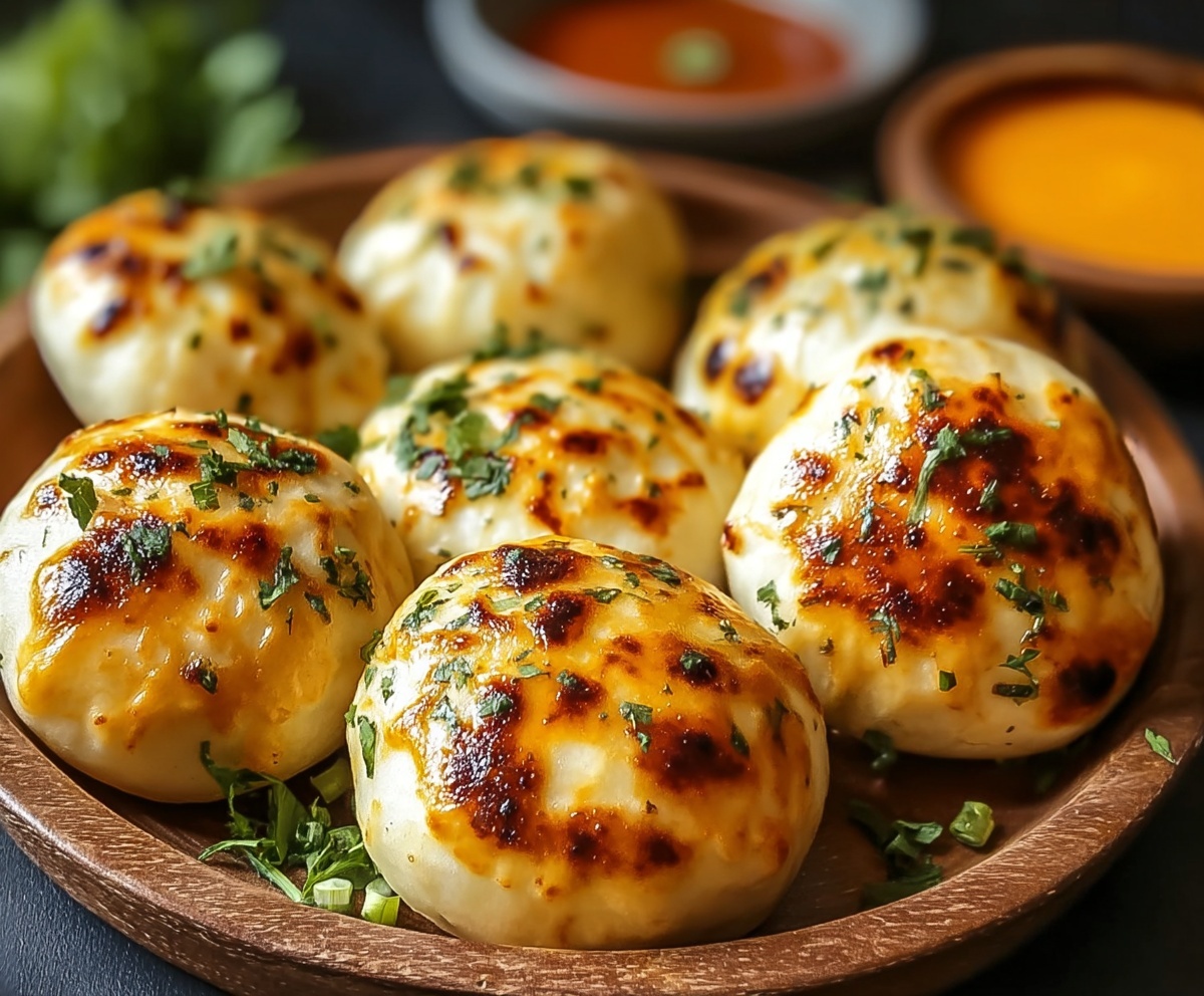 Cheesy Spiced Naan Bombs