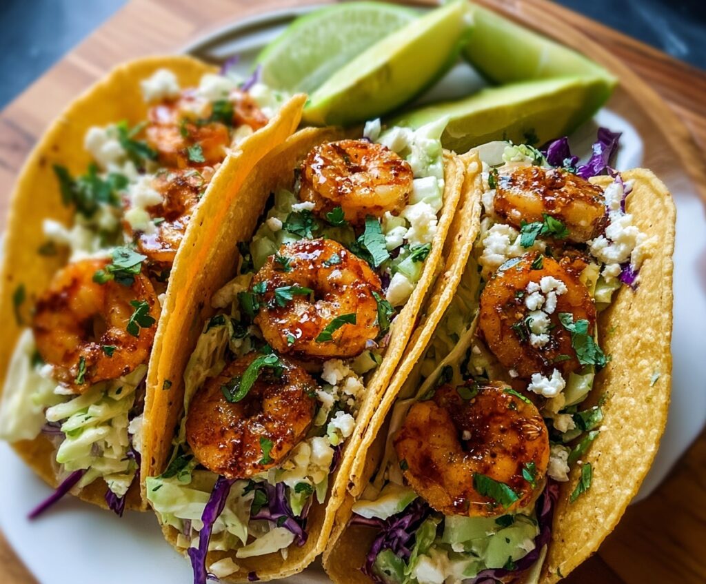 cilantro lime shrimp tacos