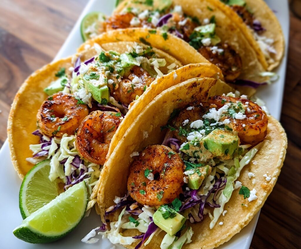 cilantro lime shrimp tacos