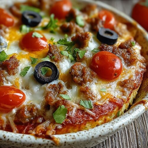 Cottage Cheese Pizza Bowl