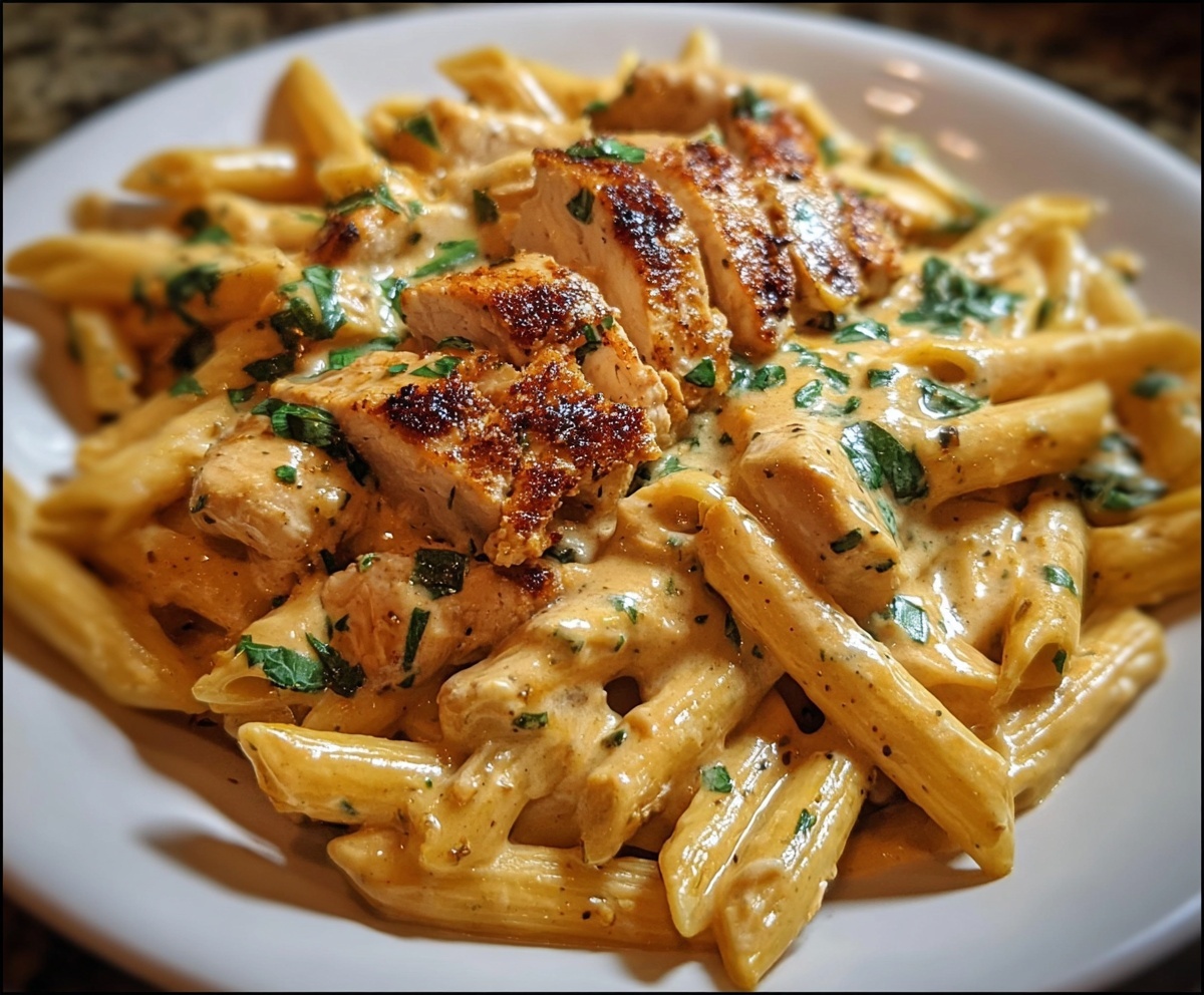 Creamy Cajun Chicken Penne Pasta
