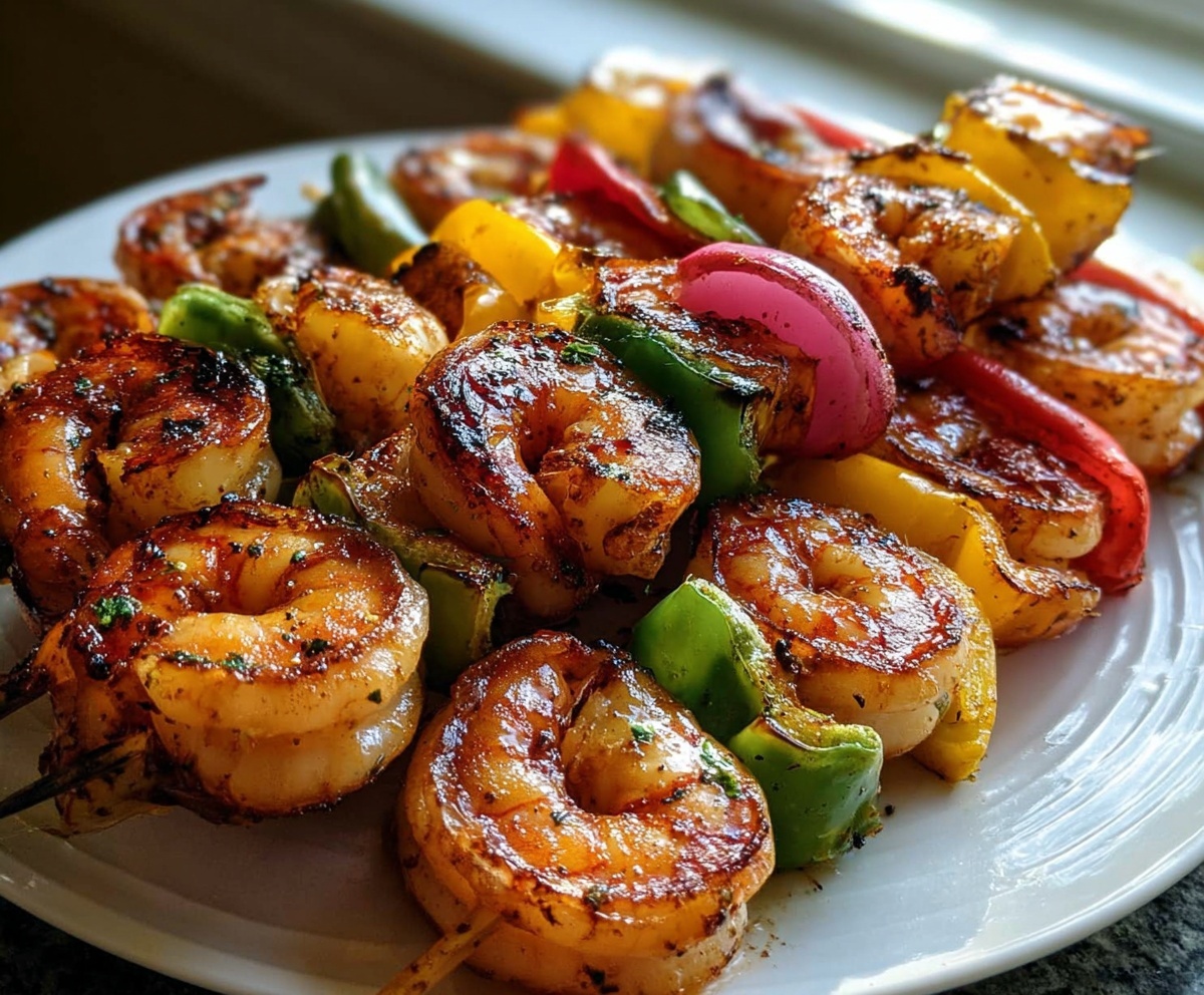 Amazing Grilled Shrimp Kabobs in 3 Minutes