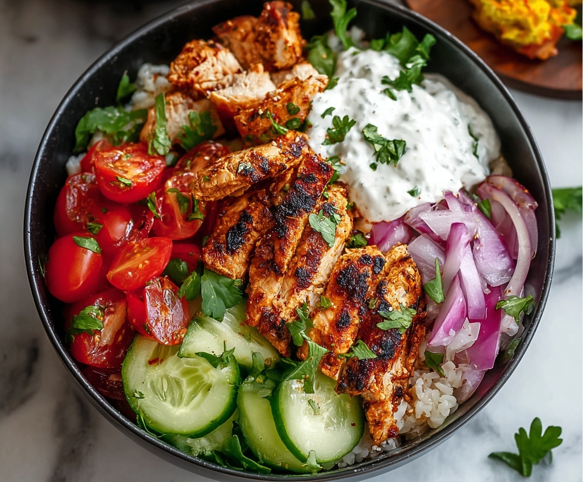 Healthy Chicken Shawarma Bowl