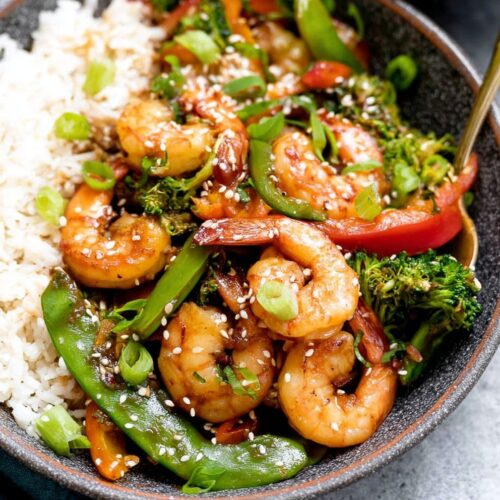garlic shrimp stir fry