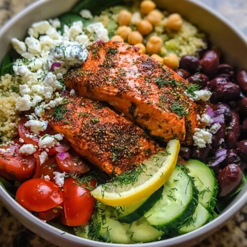 Mediterranean Salmon Bowl