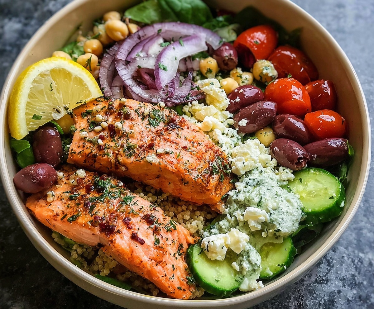 Mediterranean Salmon Bowl