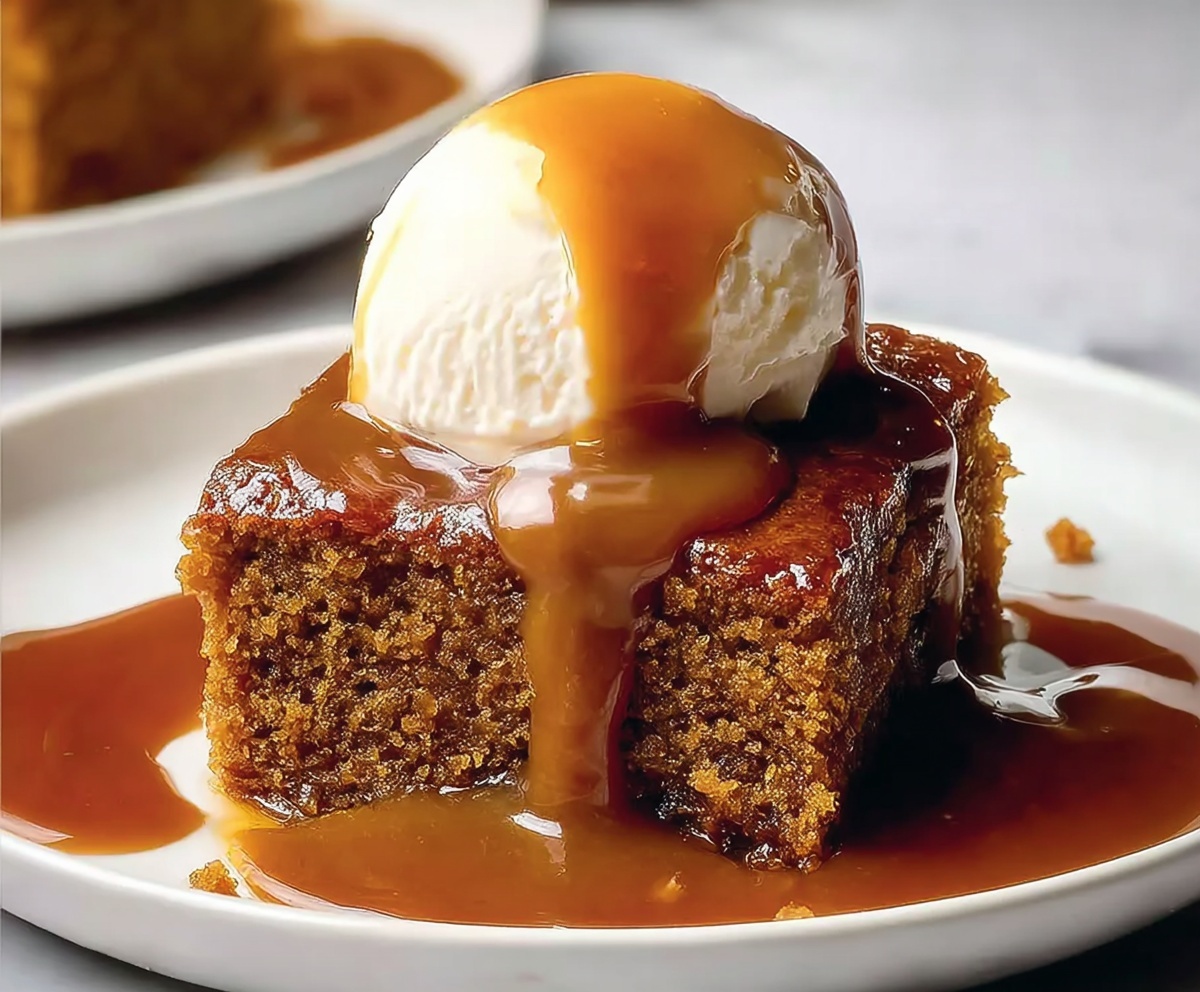 Moist Sticky Toffee Pudding Without Dates