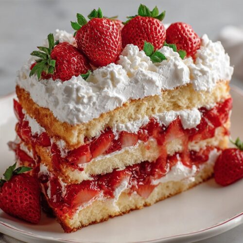 Strawberry Shortcake Layered Cake