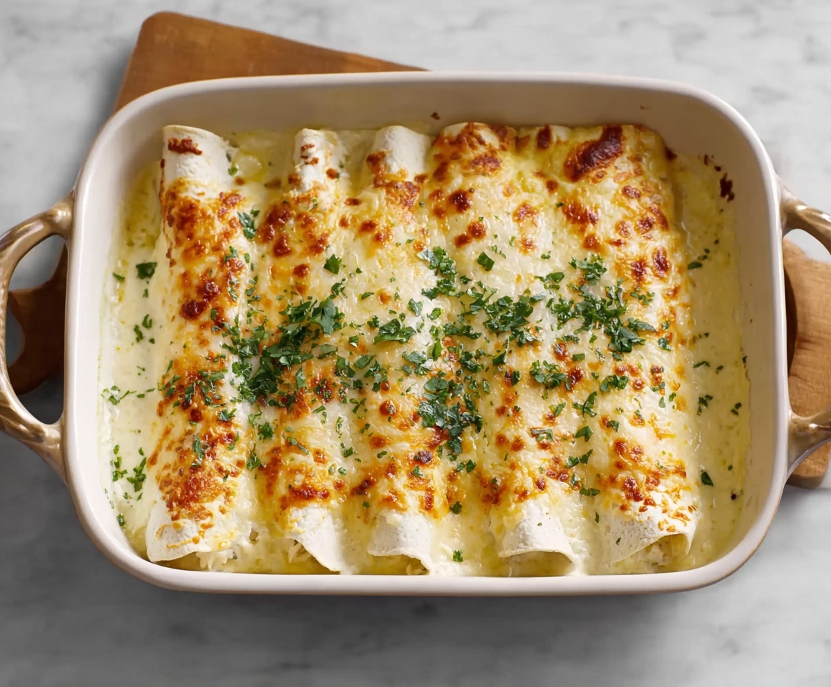 White Chicken Enchiladas Recipe