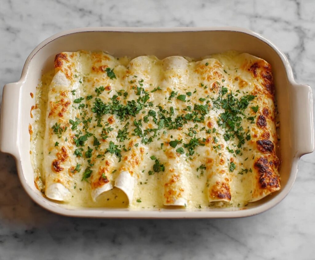 White Chicken Enchiladas