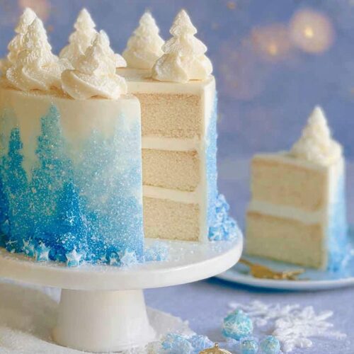 Winter Wonderland White Chocolate Cake
