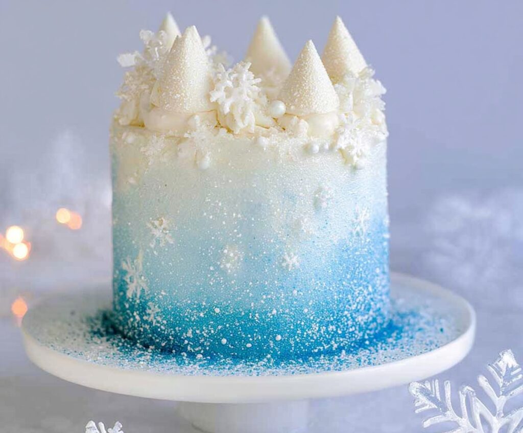  Winter Wonderland White Chocolate Cake