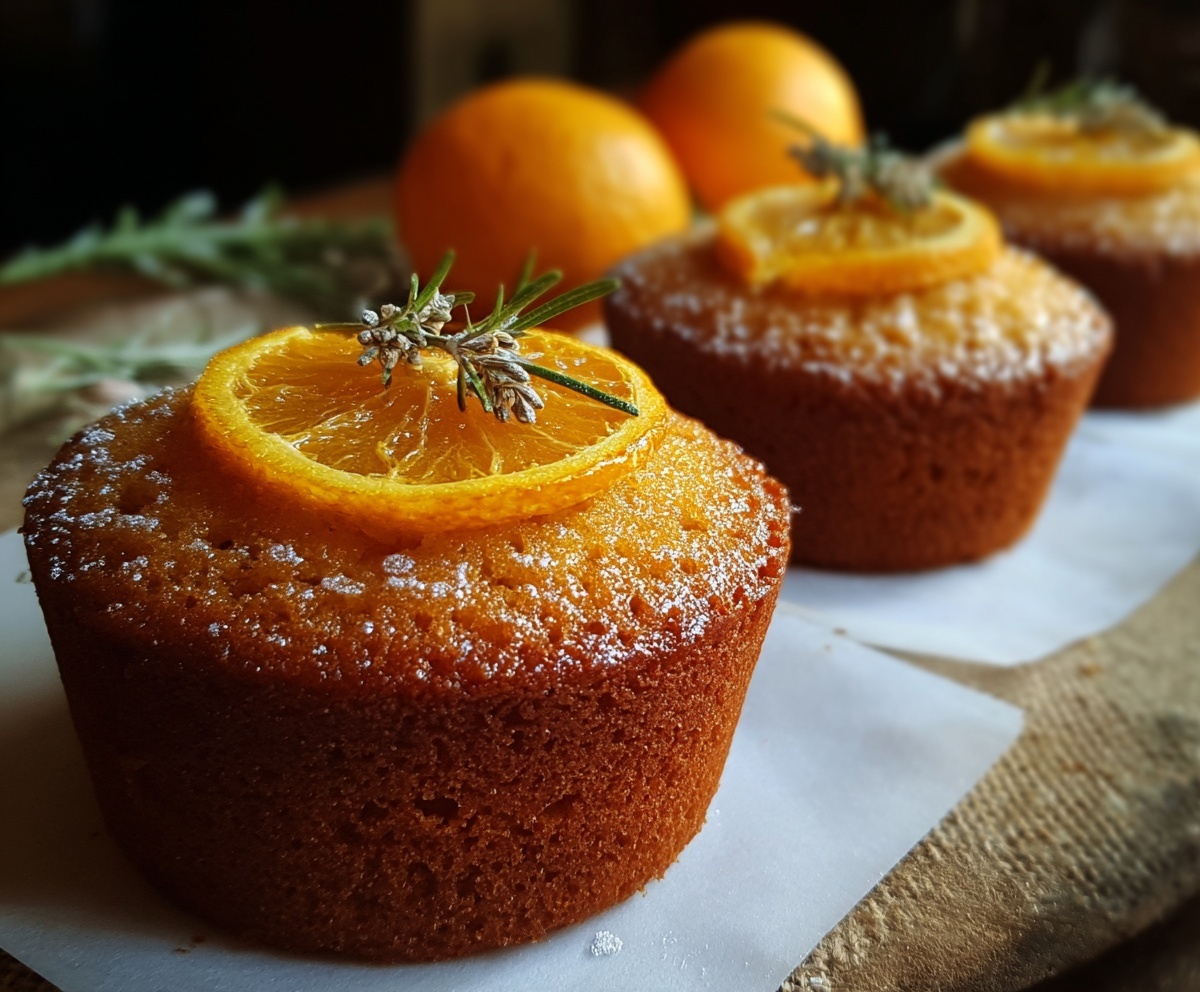 orange ginger honey cakes