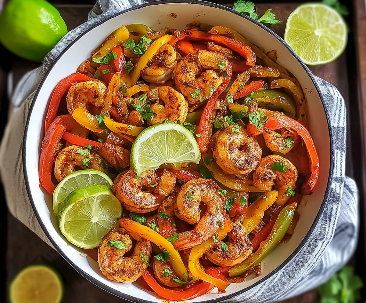 Zesty Sheet Pan Shrimp Fajitas
