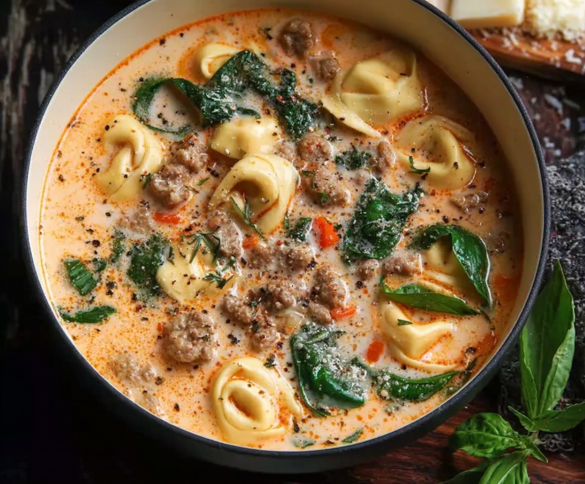 Creamy Sausage Tortellini Soup Recipe