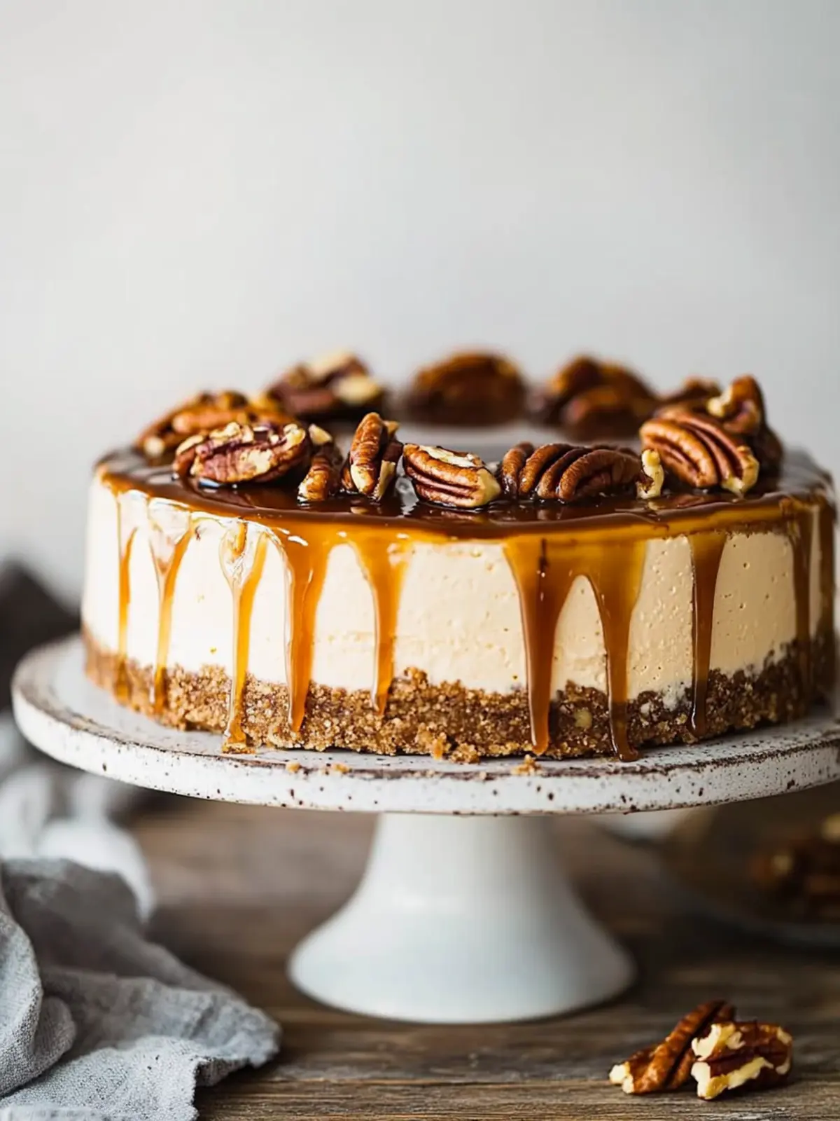 Pecan Caramel Cheesecake