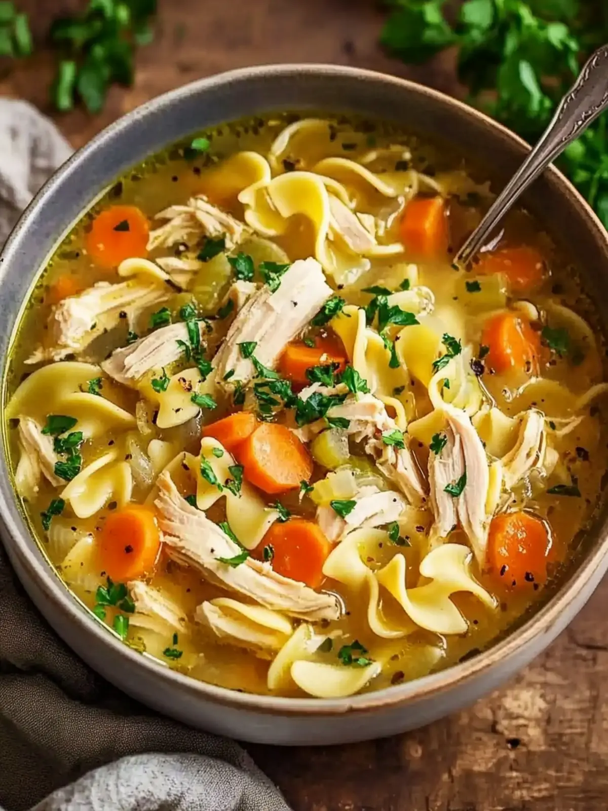 Pot Chicken Noodle Soup