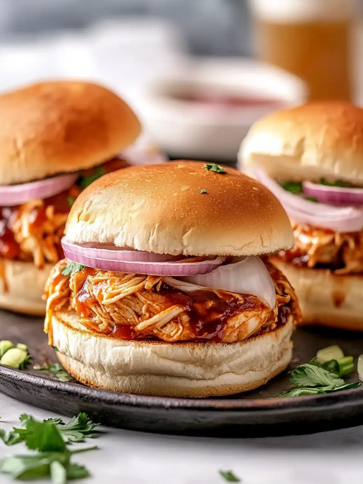 BBQ Chicken Sliders