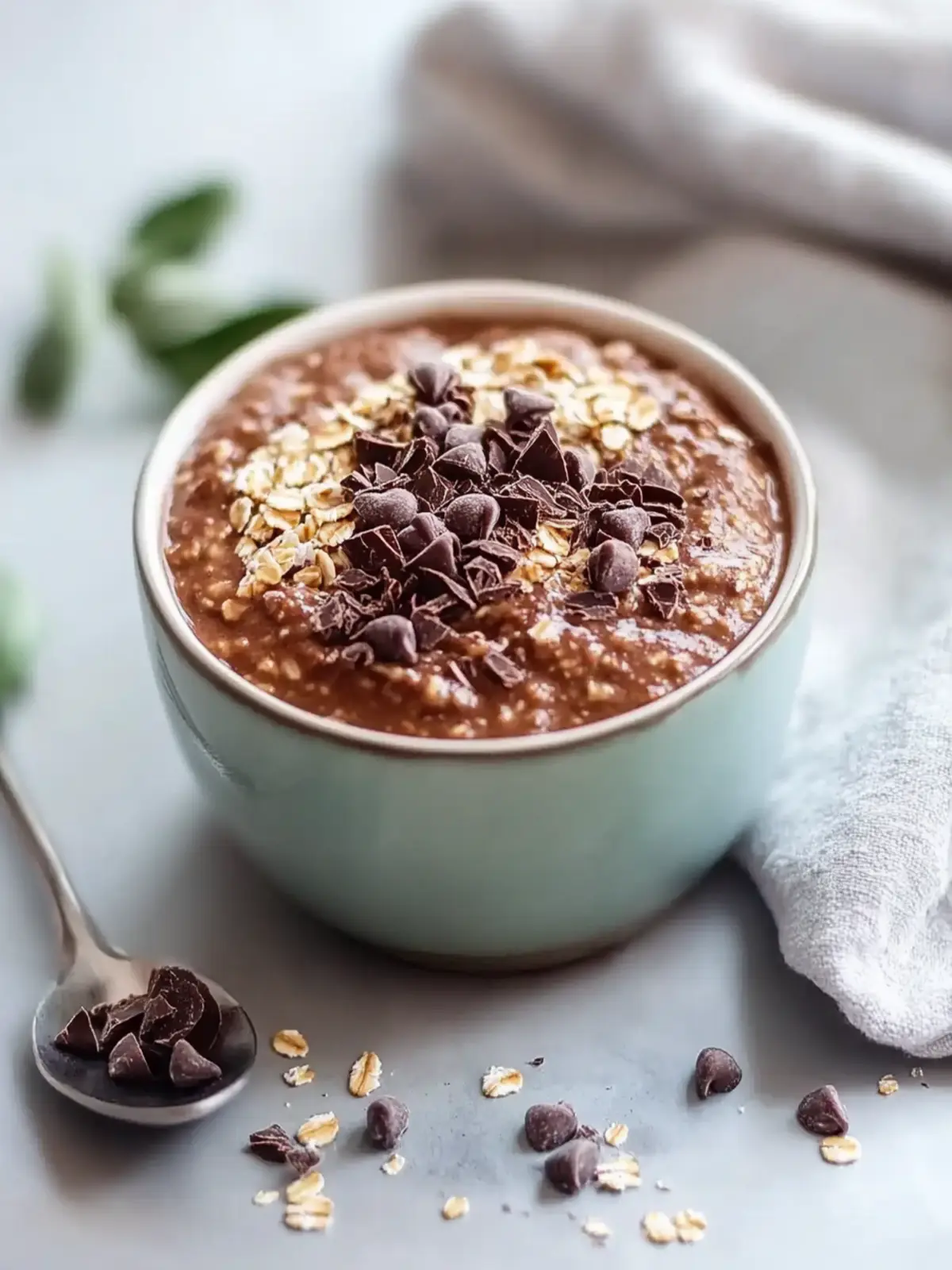 Gluten-Free High Protein Chocolate Overnight Oats