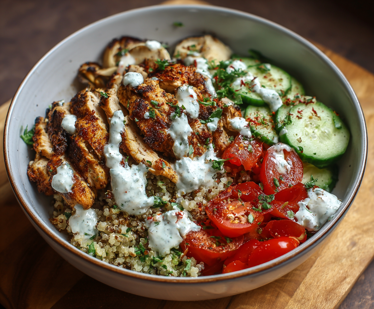 Healthy Chicken Shawarma Bowl