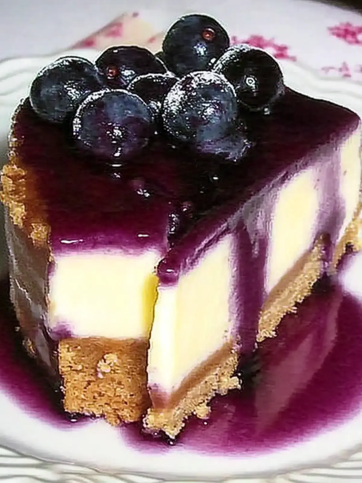 White Chocolate Blueberry Cheesecake