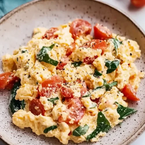 Tomato Mediterranean Scrambled Eggs