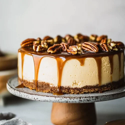 Pecan Caramel Cheesecake