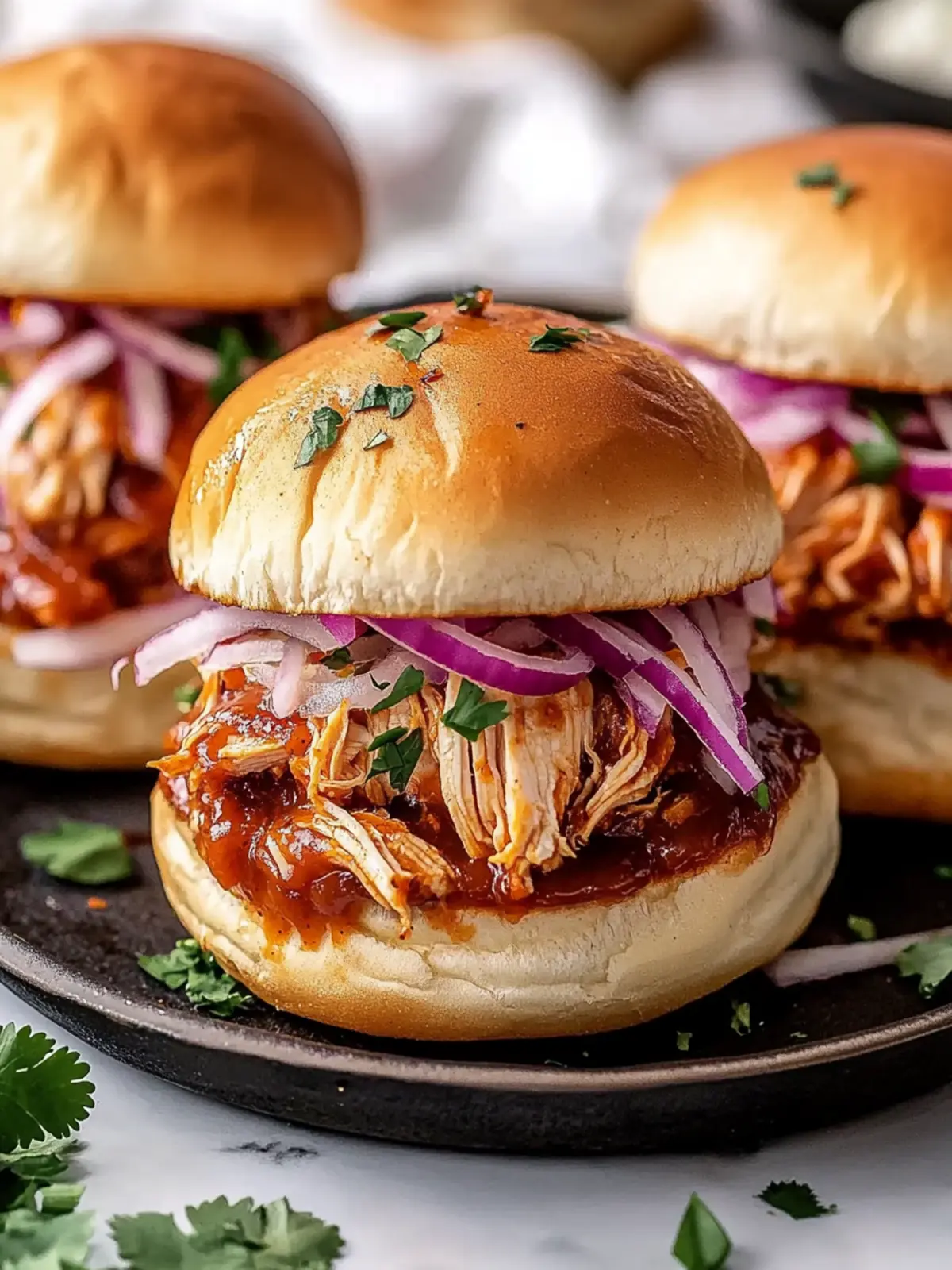 Classic BBQ Chicken Sliders