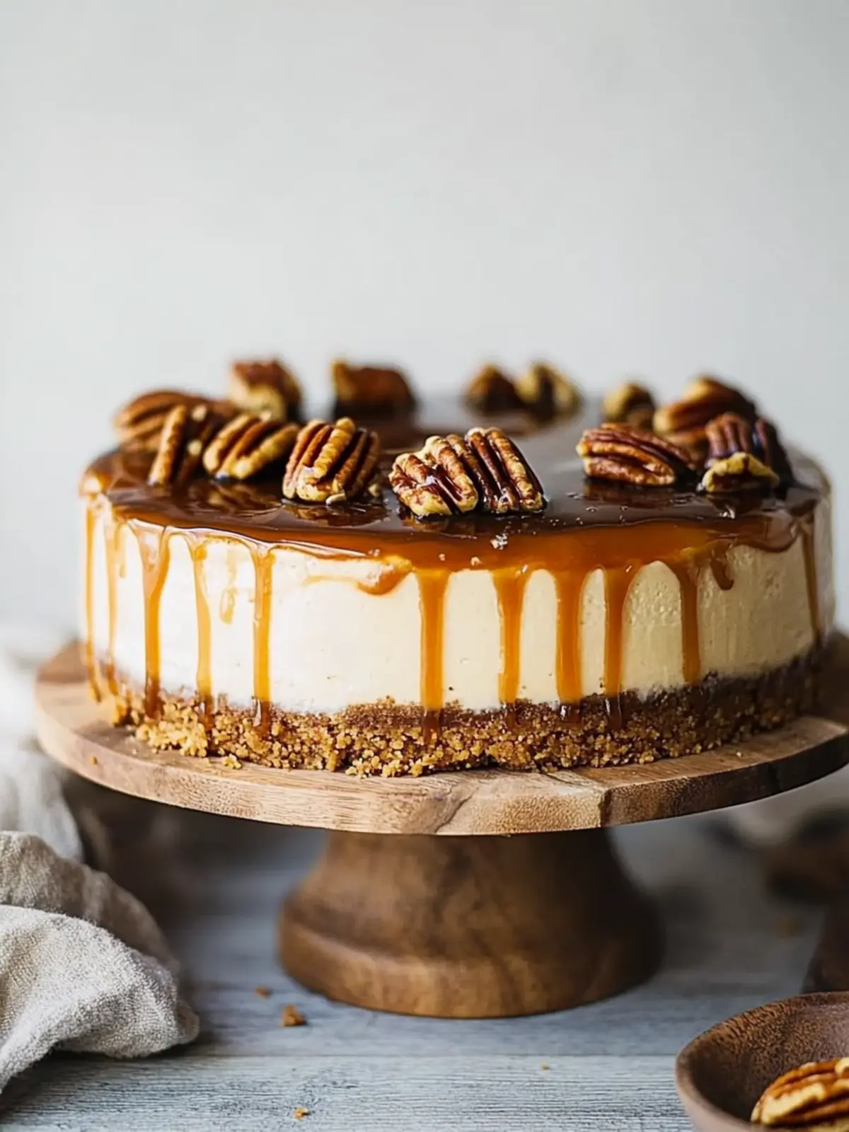 Pecan Caramel Cheesecake