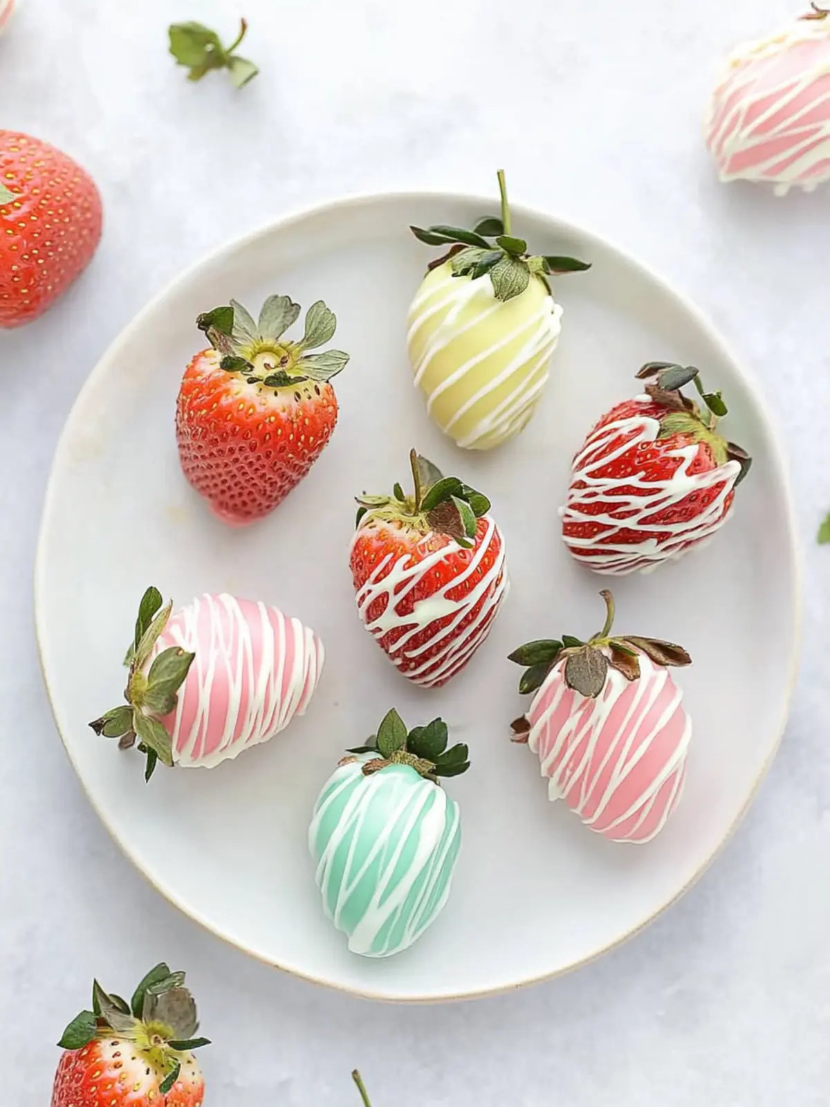easter chocolate covered strawberries