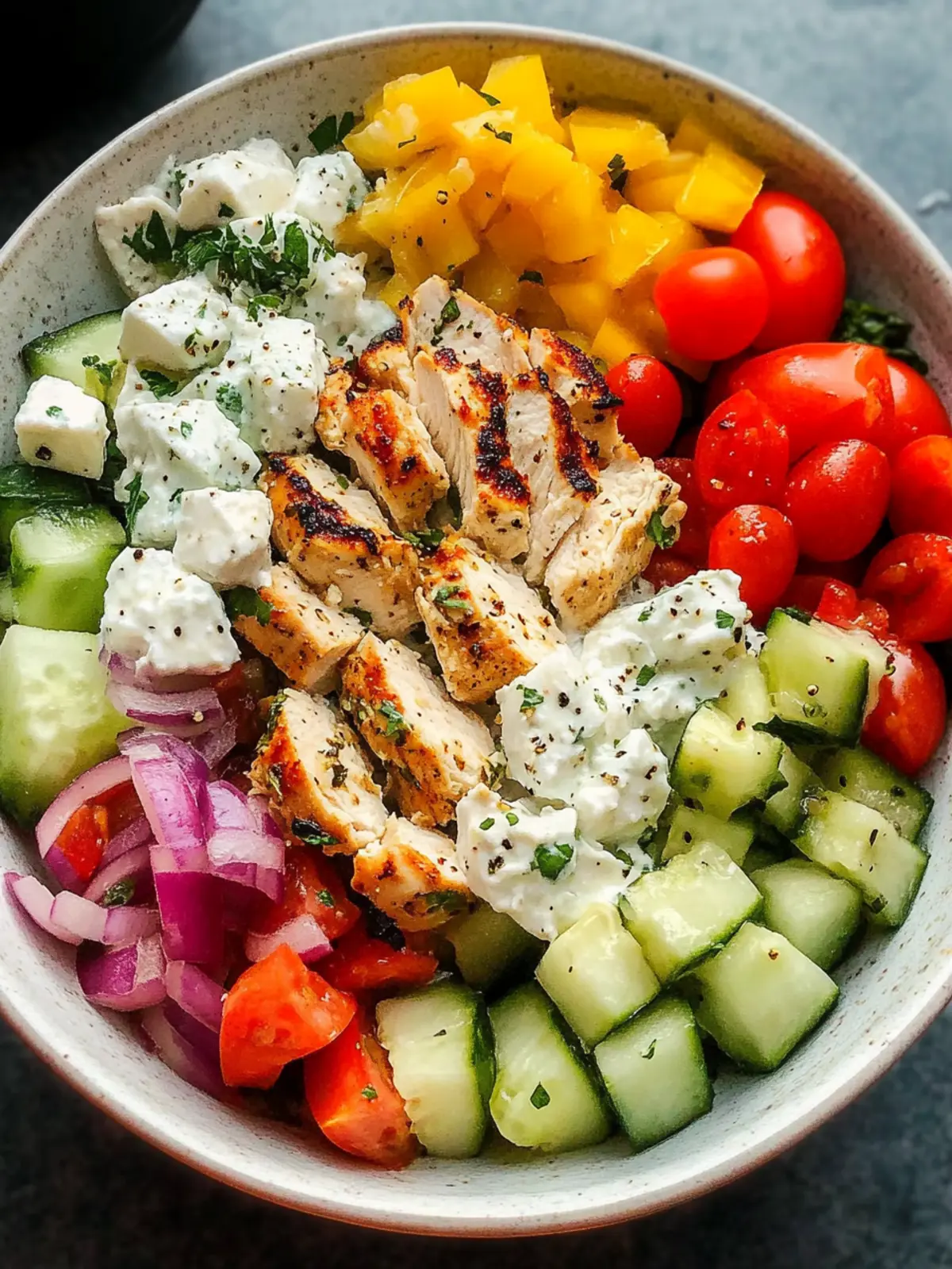 Greek Chicken Bowls
