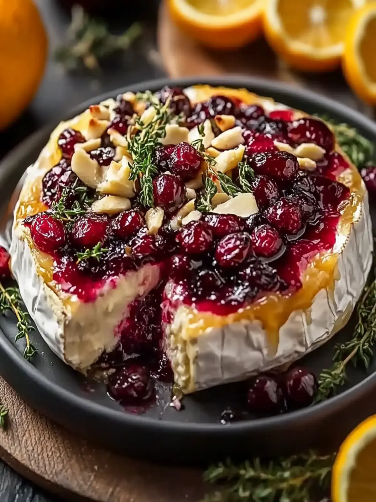 Cranberry Orange Baked Brie