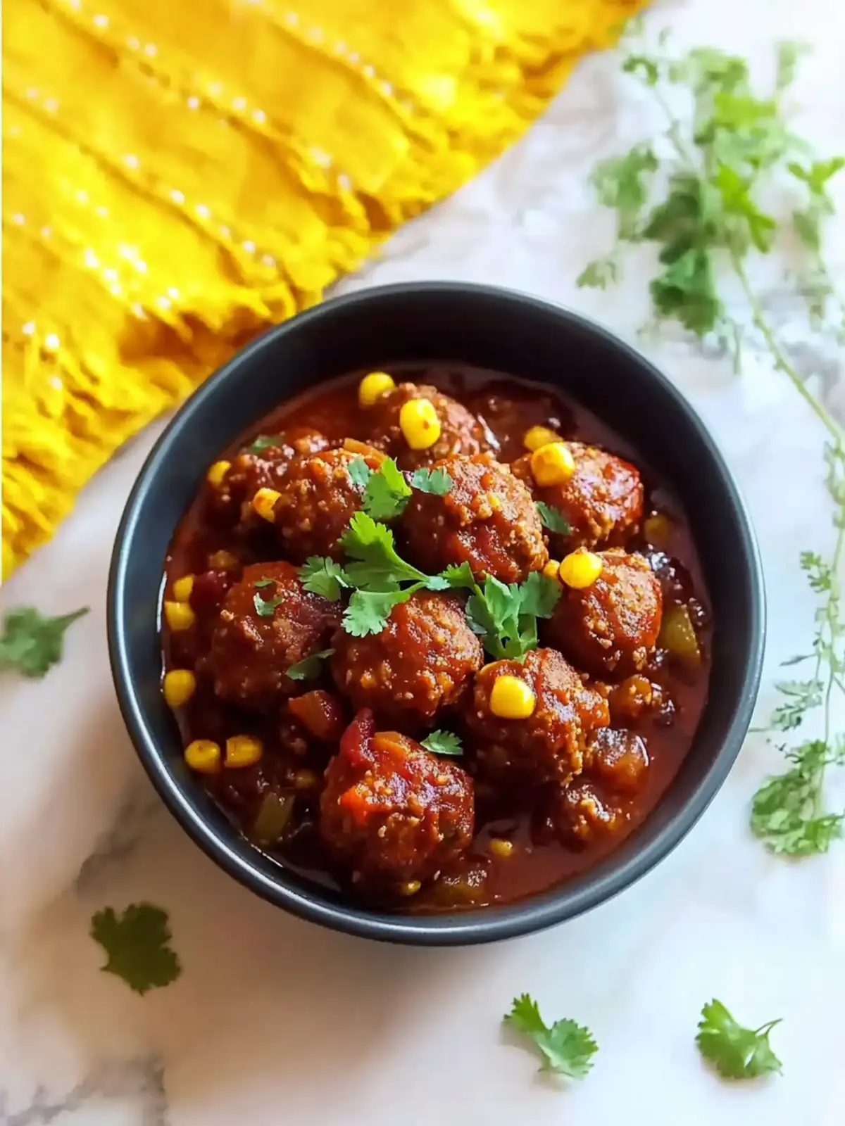 Slow Cooker Chili Meatballs