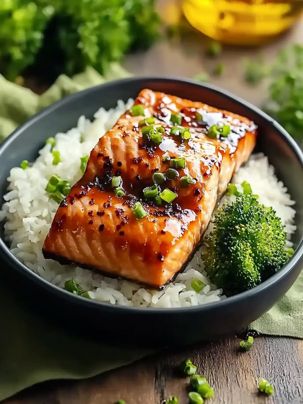 Air Fryer Honey Garlic Salmon