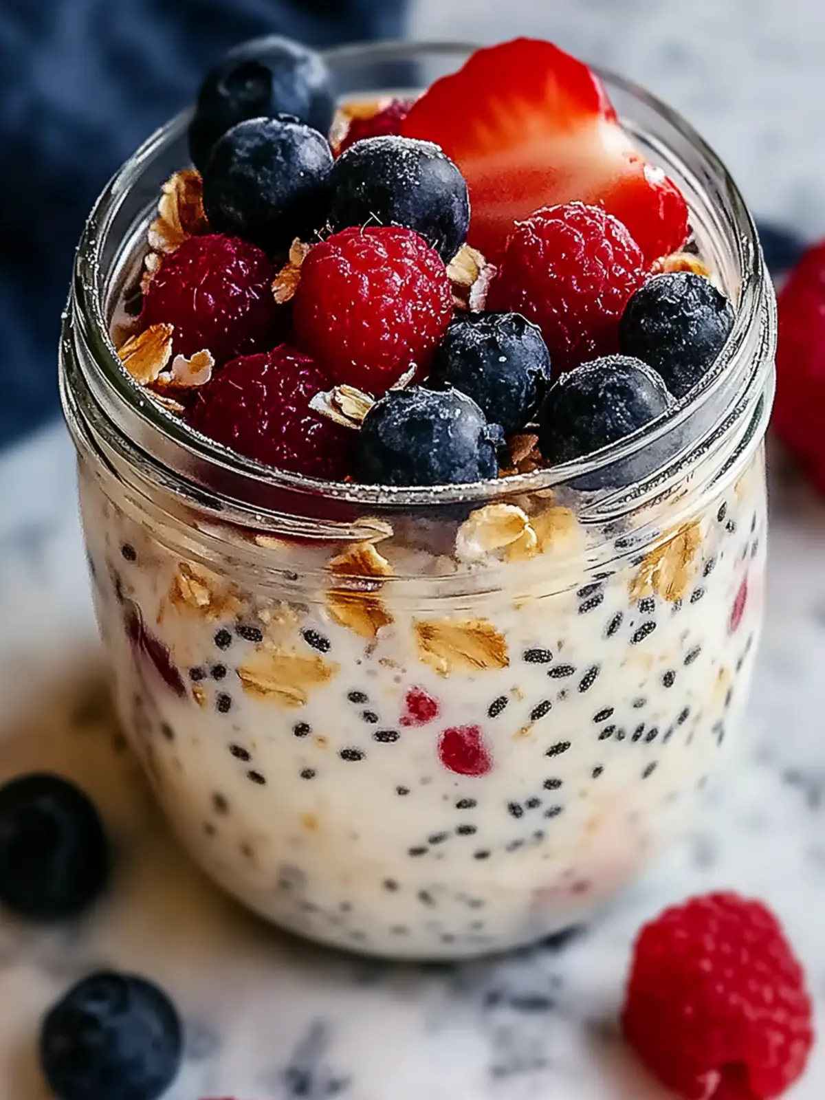 Filling High Protein Overnight Oats