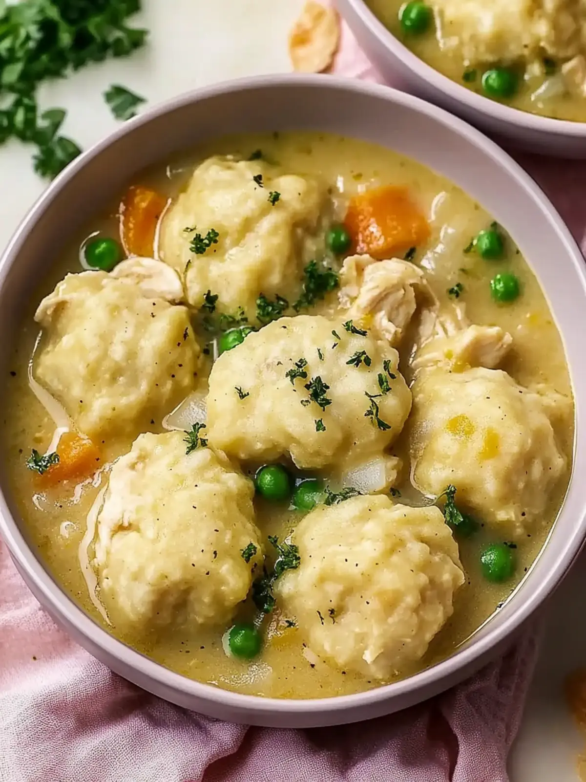 Warm Crockpot Chicken and Dumplings