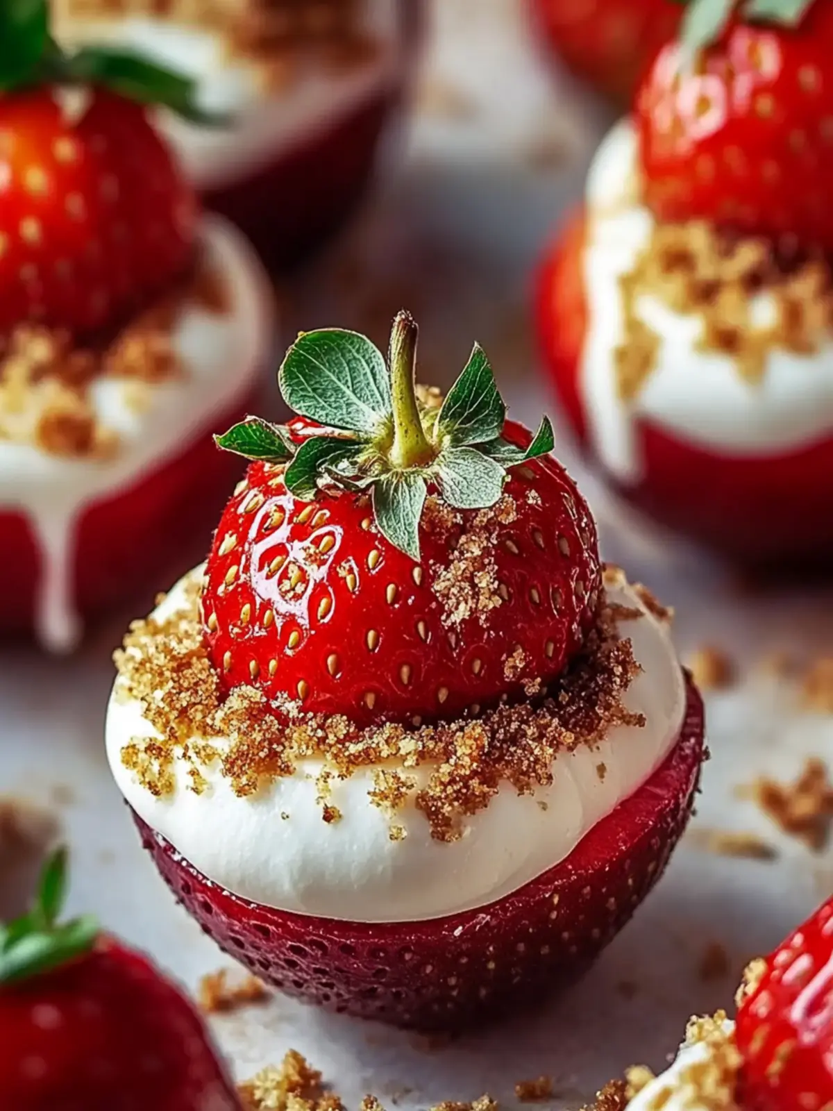 cheesecake stuffed strawberries
