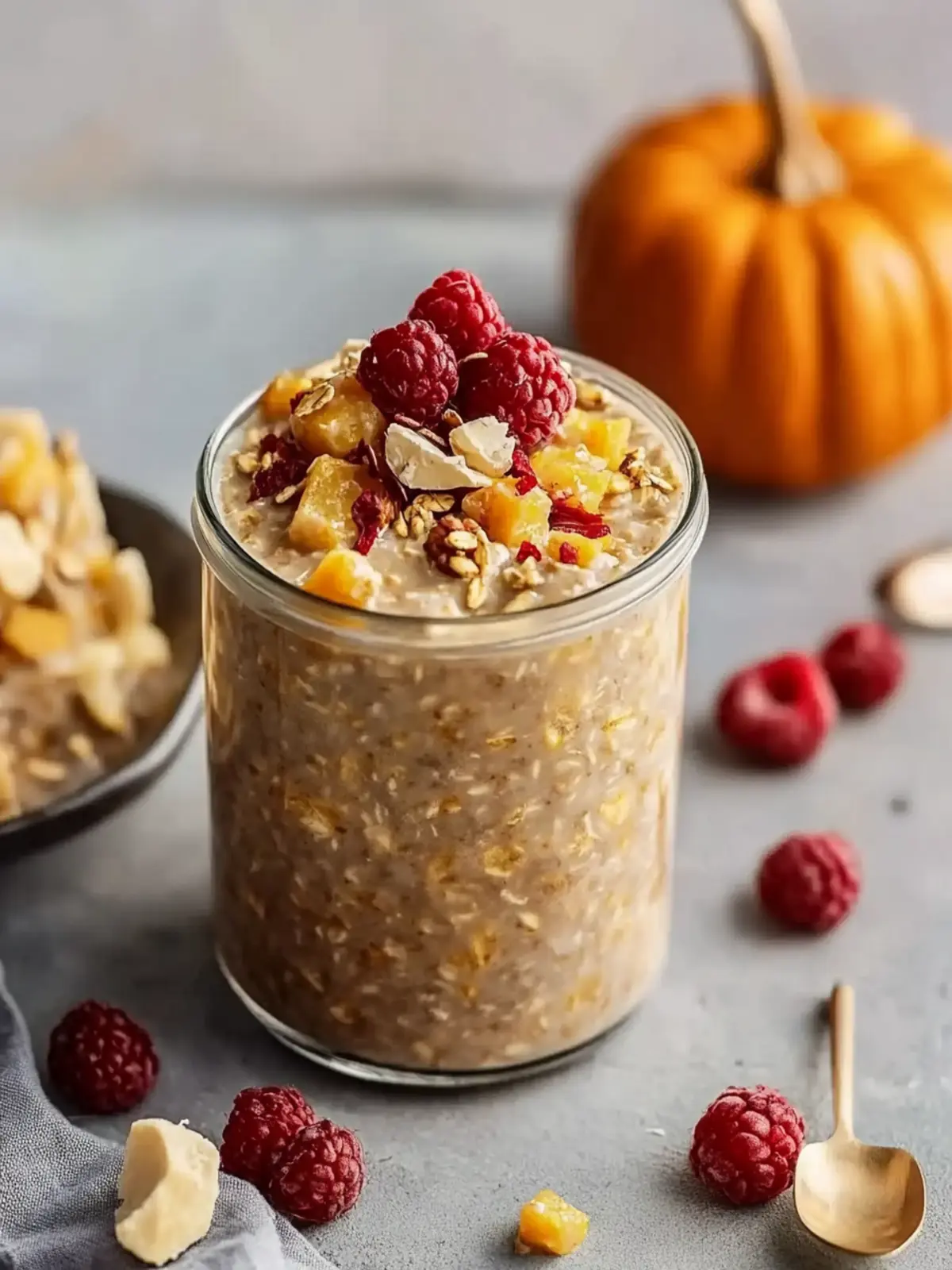 Creamy High Protein Pumpkin Overnight Oats
