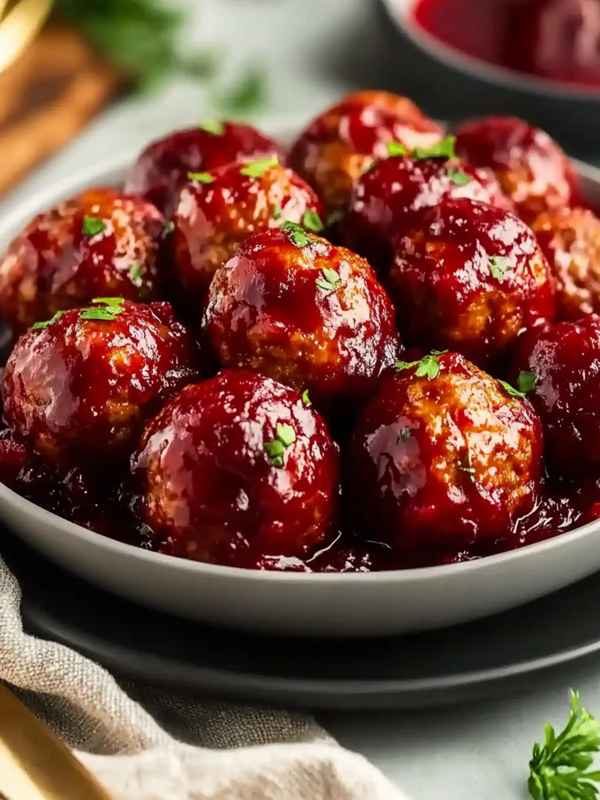 Perfect Cranberry Meatballs