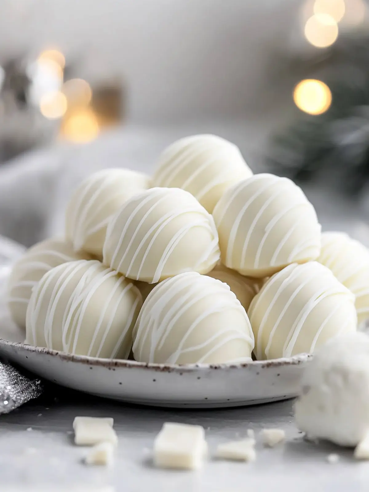 Smooth White Chocolate Truffles