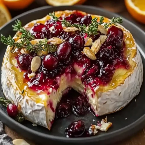 Cranberry Orange Baked Brie